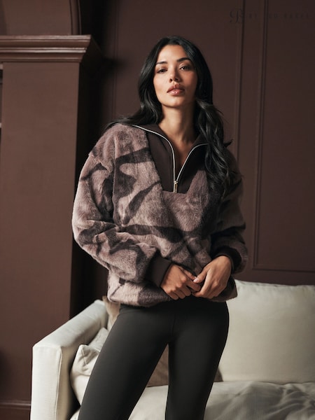 Marron chocolat - B By Ted Baker Fur Lounge Top