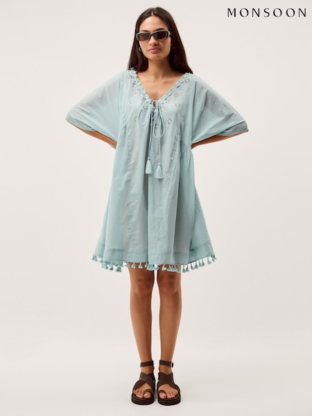 Monsoon Astrid Tassel Embellished Mini Kaftan (V74391) | kr1 084