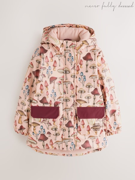 Pink Mushroom - Never Fully Dressed Waterproof Rain Coat