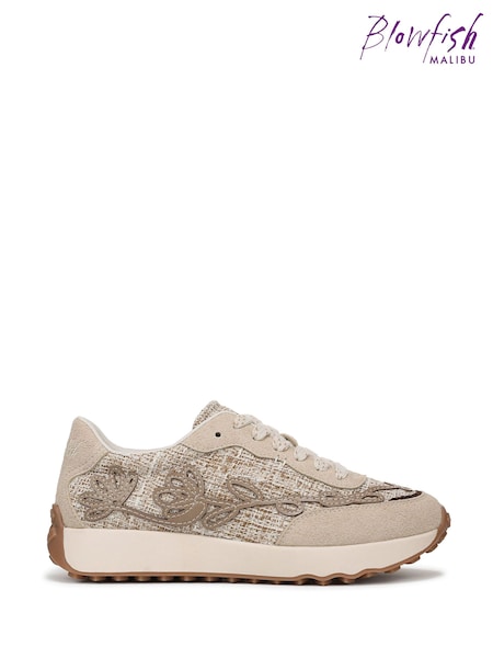 Nude - Blowfish Malibu Driftbloom Regular Fit Lace-up Trainers