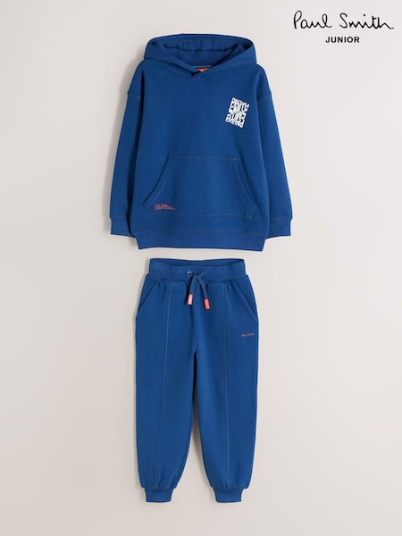 Blue - Paul Smith Junior Graphic Hoodie And Joggers Set