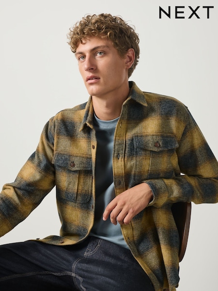 Gul - Regular Textured Check Long Sleeve Shirt