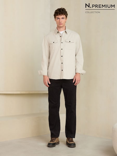 Қара - Straight Fit N. Premium Cord Five Pocket Trousers