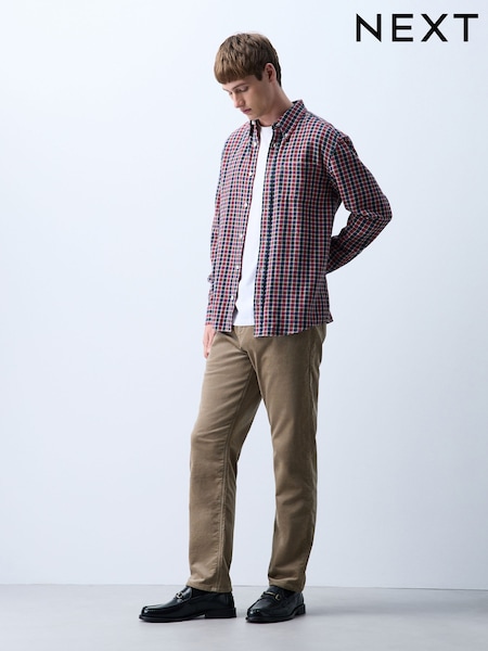 Neutral - Slim Fit Motionflex Cord Trousers