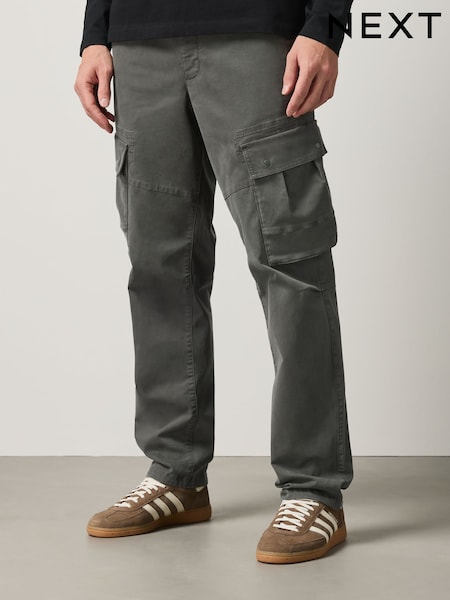 zelena - Relaxed Fit Stretch Utility Cargo Trousers