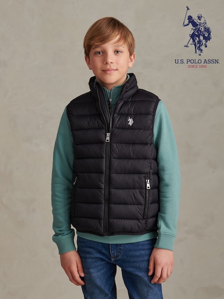 Черный - U.s. Polo Assn. Lightweight Quilted Gilet