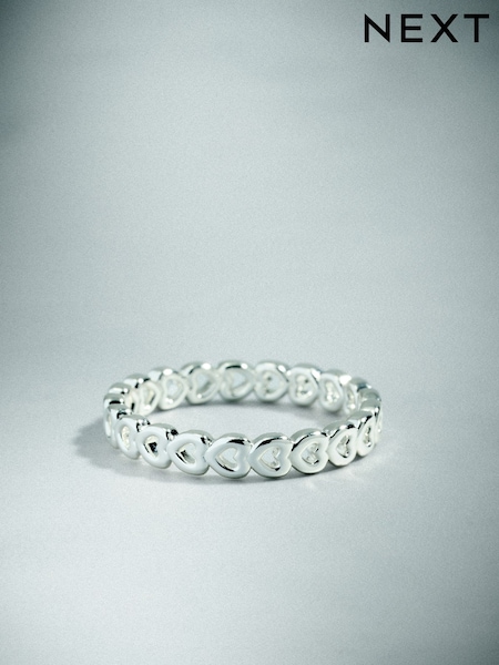 Bañado en plata de ley - Heart Ring