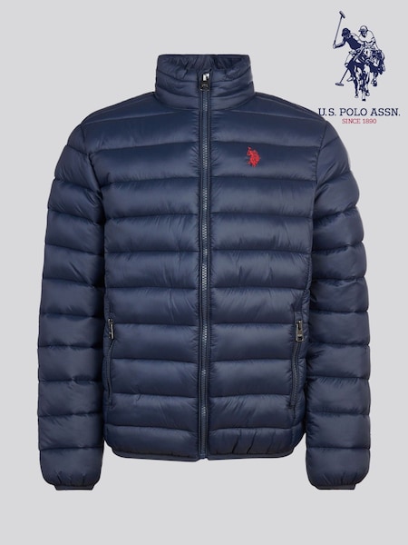 Blue - U.s. Polo Assn. Lightweight Quilted Jacket