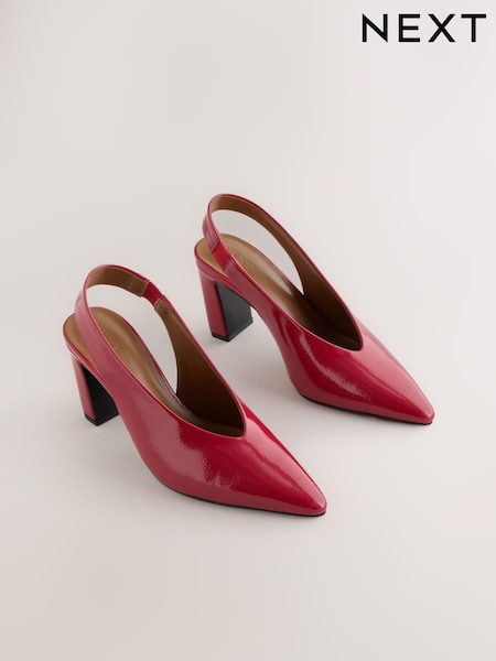 Rød - Forever Comfort® Wide Slingback Block Heels