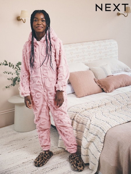 Pink Flower - Fleece All-in-one (1.5-16yrs)
