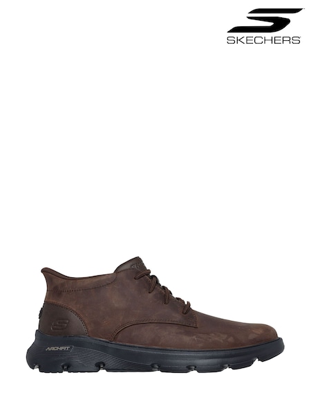 초콜릿 브라운 - Regular Skechers Slipins Arch Fit Garza Shoes
