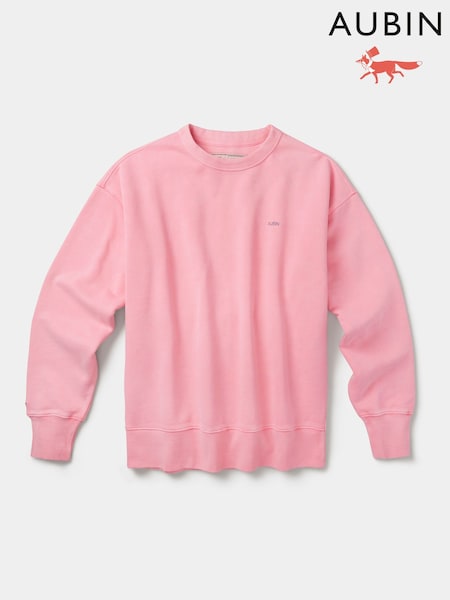 Rosa - Regular Aubin Pink Brandon Crew Neck Sweat Jumper