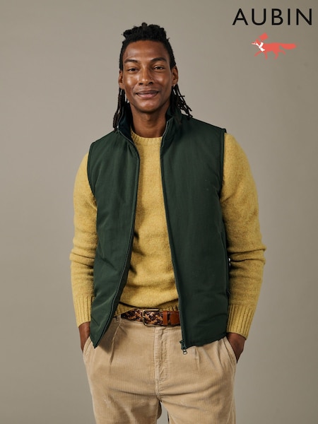 Green - Regular Aubin Lancaster Lightweight Nylon Gilet