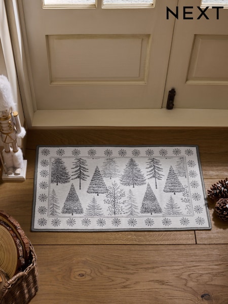 Washable Winter Trees Doormat