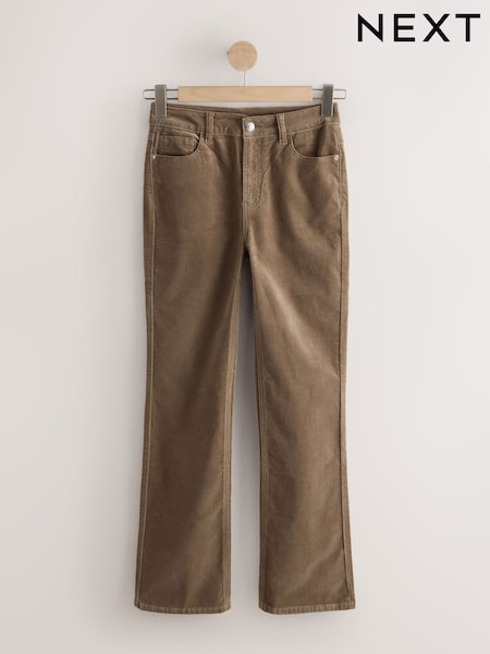 Stone - Mid Rise Corduroy Bootcut Jeans