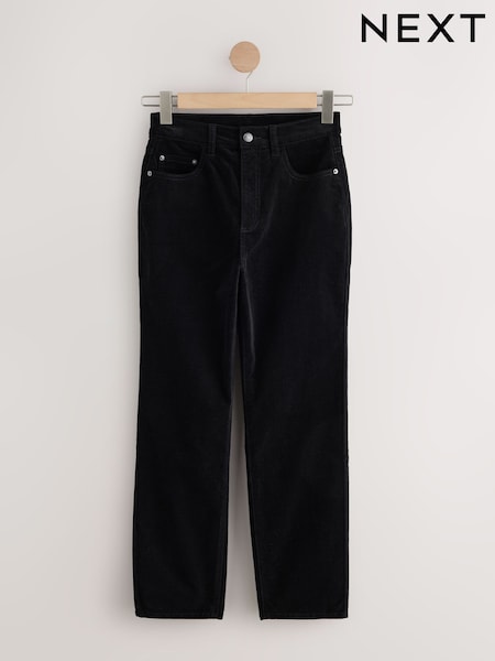 Чорний - Corduroy Stovepipe Jeans