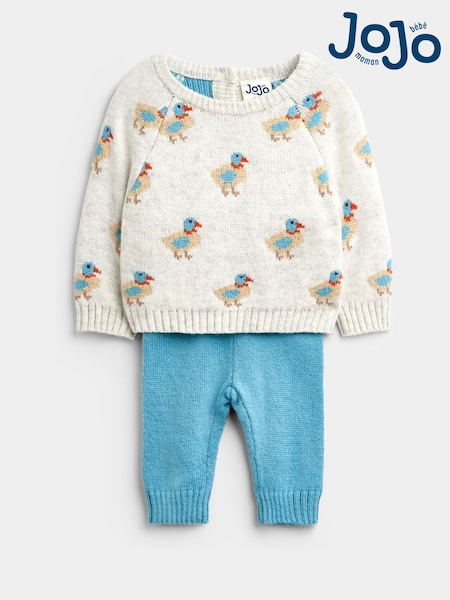 Blue Duck - Jojo Maman Bébé Knitted Jumper & Leggings Set