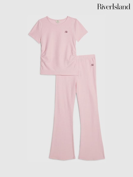 Rosa - River Island Texture Baby T-shirt & Kickflare Set