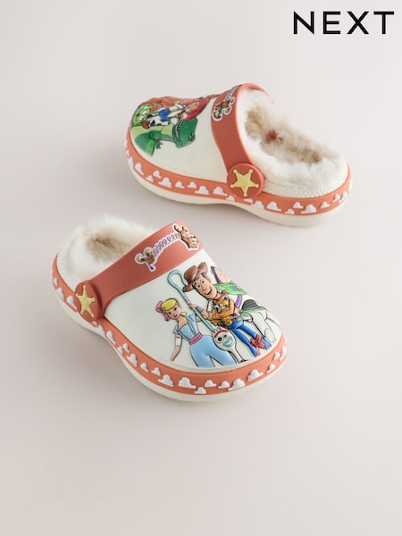 White - Toy Story Cosy Lined Slipper Clogs