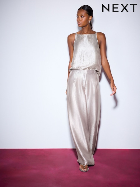 Silver - Super Wide Trousers