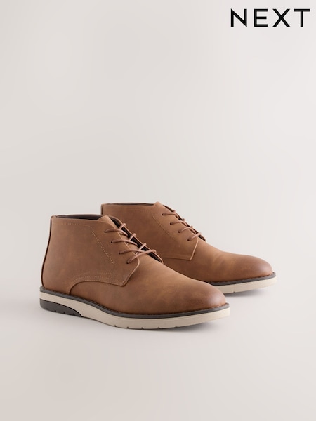 Tan Brown - Regular Wedge Boots