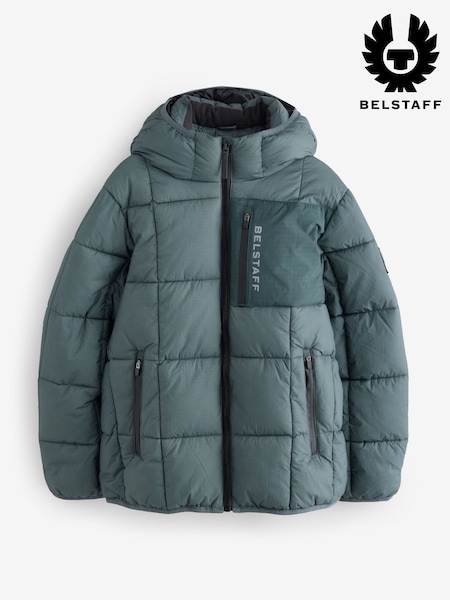رمادي - Belstaff Midweight Padded Coat