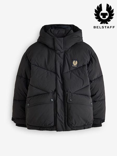 Black - Belstaff Short Padded Coat