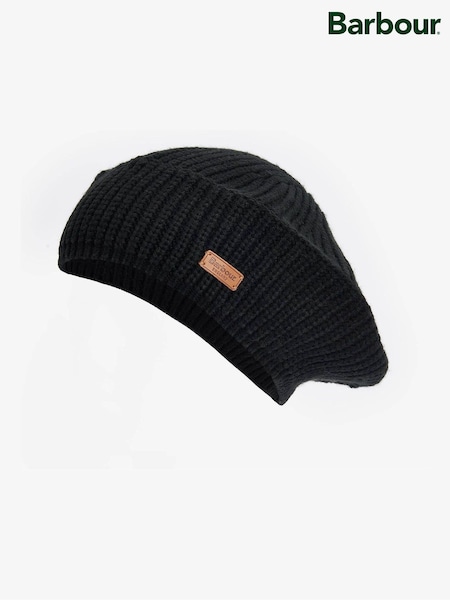 Black - Barbour® Beldon Beret Hat