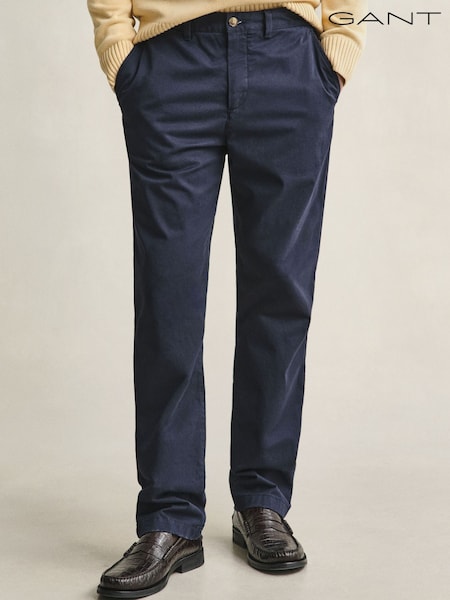Blue - Regular Gant Regular Fit Classic Chinos