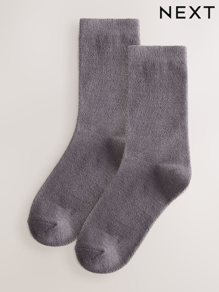 Charcoal Grey - Thermal Fleece Socks 2 Pack