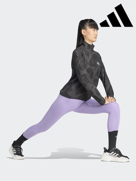 Black - Adidas Adi365 Running Half-zip Shirt