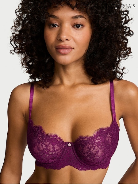 Rhubarb Purple - Victoria's Secret Lace Bra
