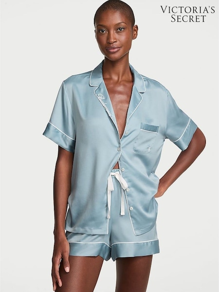 Hope Grey Bridesmaid - Victoria's Secret Satin Short Pyjamas Set