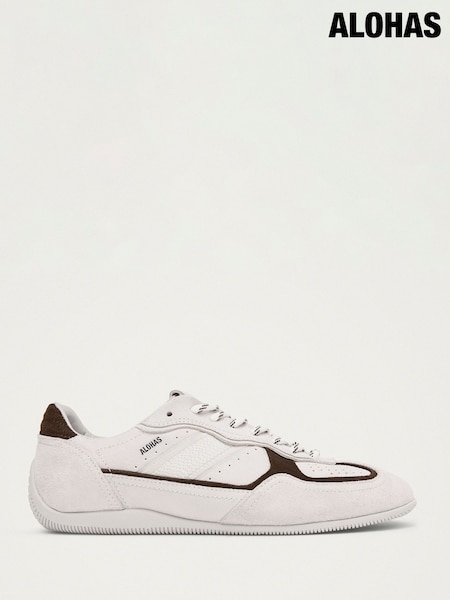 奶油 - Alohas Tb.91 Suede Leather Trainers