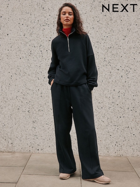 Black - Wide Leg Joggers