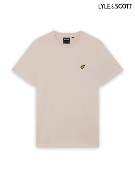 Støvet pink - Regular Lyle & Scott Crew Neck Cotton T-shirt