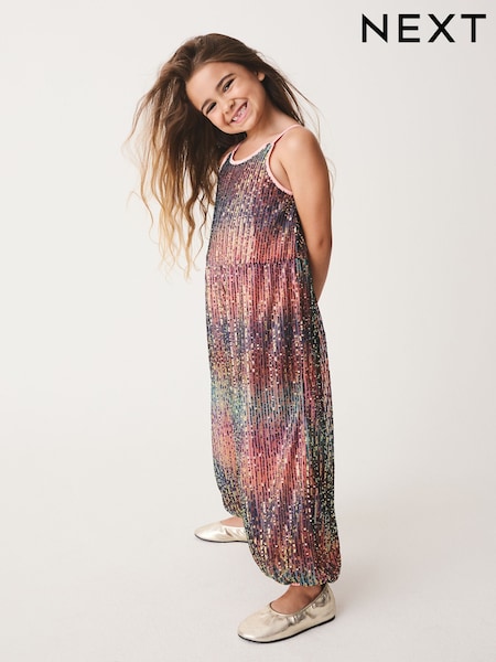 متعدد الألوان - Sequin Jumpsuit (3-16yrs)