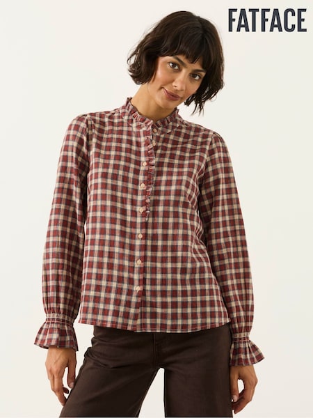 Brun - Fatface Check Shirt