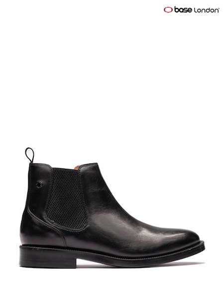 Black - Regular Base London Enzo Chelsea Leather Boots