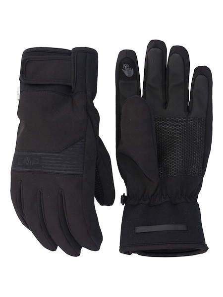 Black - Cmp Premium Fleece Lined Waterproof Ski Gloves