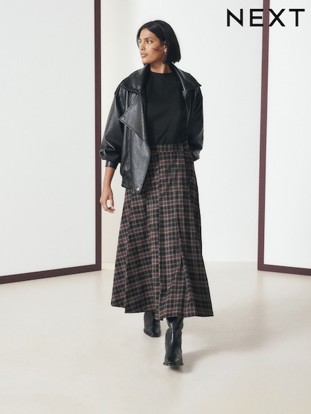 Black/Brown Check - Tailored Kilt
