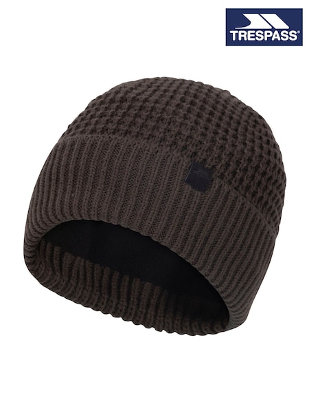 Dark  Brown - Regular Trespass Norry Beanie Hat