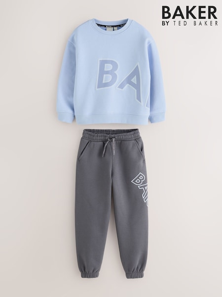 Blå - Baker by Ted Baker Overdimensjonert sett med genser og joggebukser