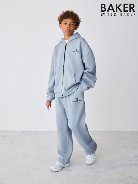 藍色 - Baker By Ted Baker Oversized Zip Through And Joggers Set