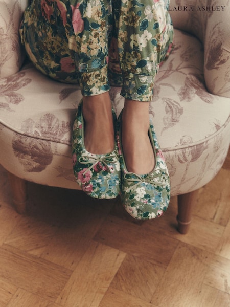 Green Lichendale - Laura Ashley Ballet Slippers