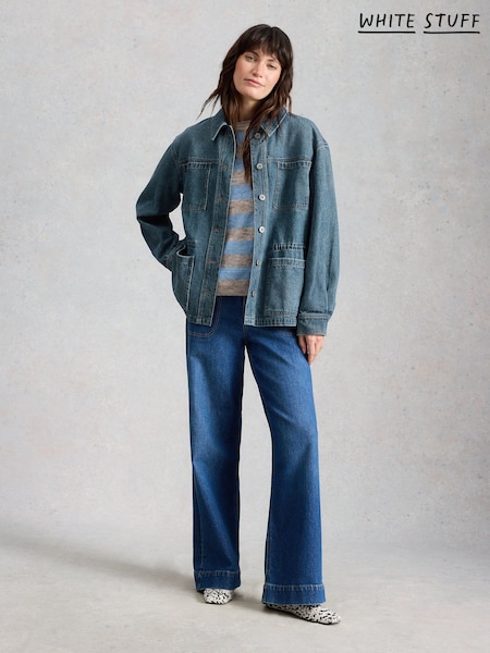 Blue - White Stuff Petite Luna Denim Jacket