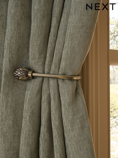 Set Of 2 Artichoke Curtain Holdbacks