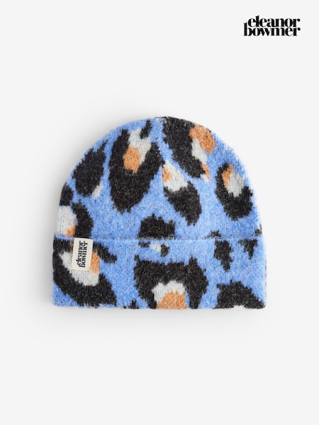 Blue Leopard - Eleanor Bowmer Knitted Beanie