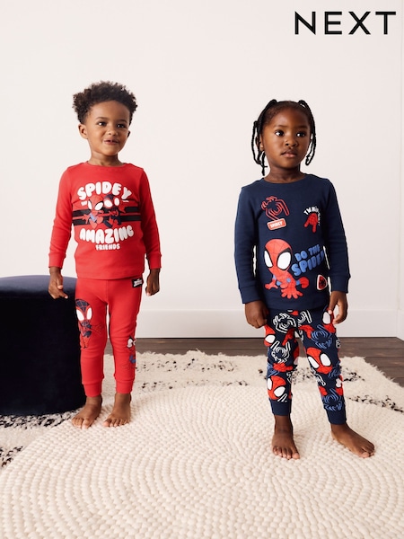 Red/Navy Spidey - Snuggle Pyjamas 2 Pack (12mths-8yrs)