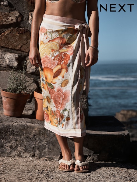 Emily Carter Floral - Midi-Wickelrock